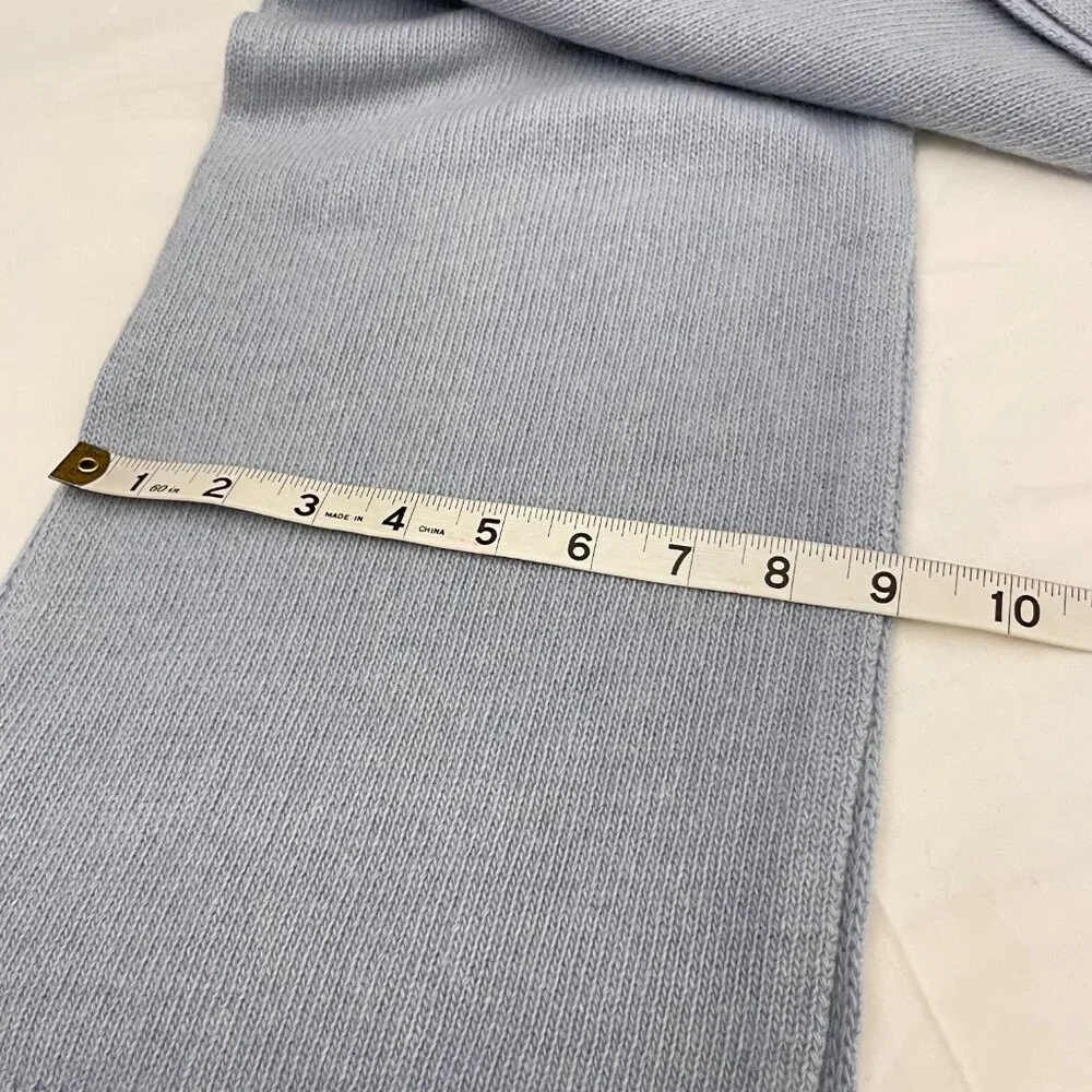 Portolano 100% Cashmere Scarf in Light Blue - Picture 4 of 4